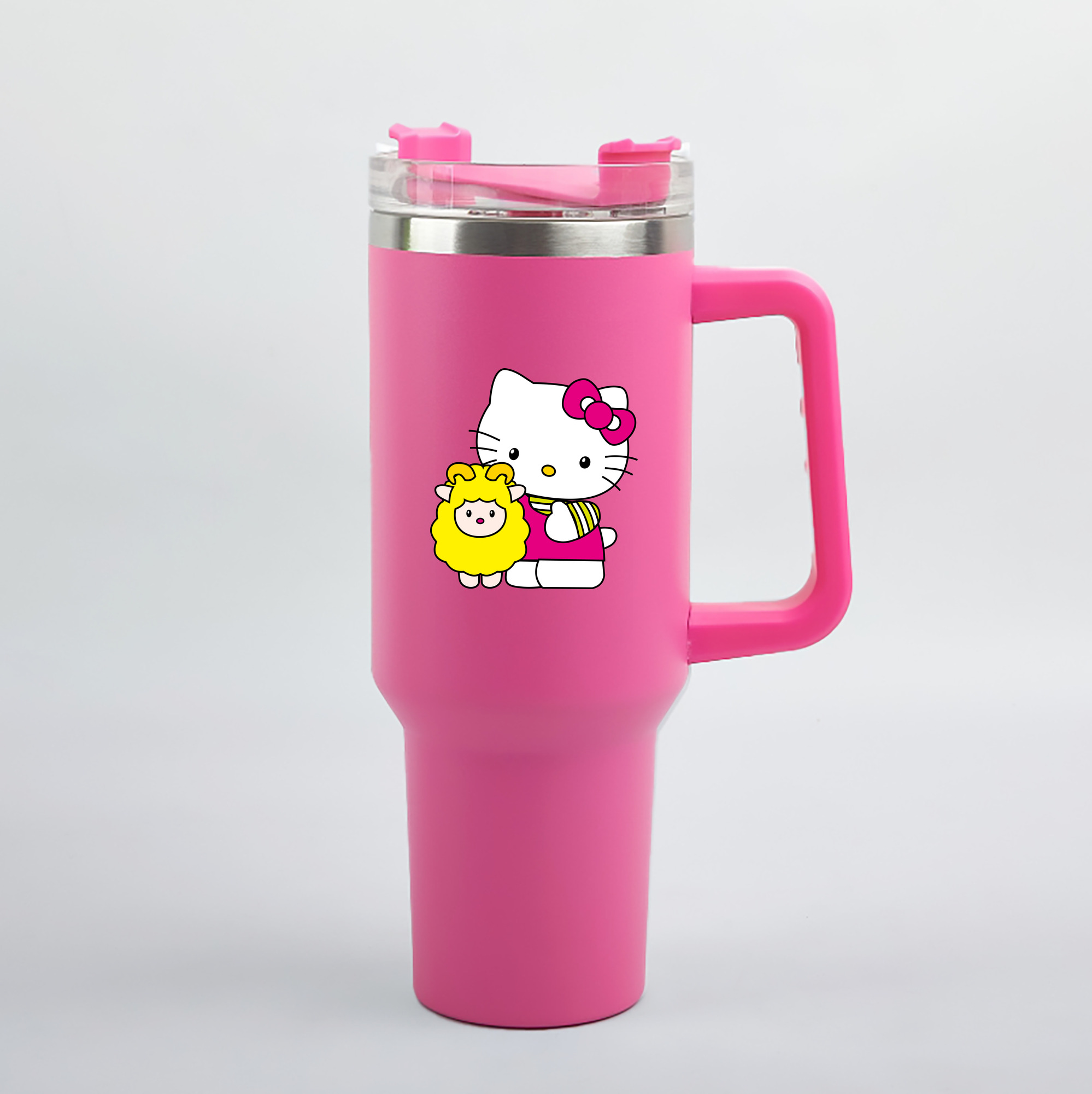 （画像用） Hello Kitty ハローキティ 1200mL車用タンブラー（カラープリント）